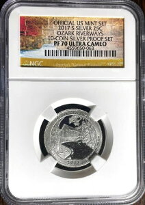 2017 S �V���o�[ 25�Z���g �I�U�[�N ���o�[�E�F�C�Y 10���Z�b�g �V���o�[ �v���[�t PF70 �E���g���J���I