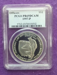 1997 P PCGS PR 69 DCAM �I�t�B�T�[ 1 �h�� $1 Commem ���B���e�[�W SLAB