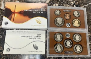2017年 S 米国造幣局 年間10枚 プルーフコインセット OGPおよびCOA