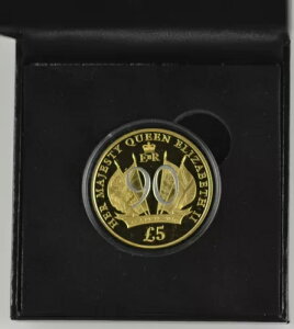 �W���[�W�[ 2016 QEII 90���N�L�O 5�|���h �v���[�t �N���E�� �V���o�[�C���N�t�� - ������/COA