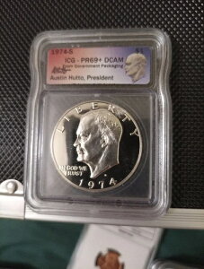 1974-S 1h v[t AC[n[uACNv ICG PR 69+DCAM E187