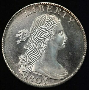 1807/6�N �h���[�v�o�X�g ���[�W�Z���g�R�C�����_�� �p�g���b�N�~���g .999 �V���o�[ 7.79g 27mm