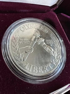 1988年 D オリンピック 米国造幣局記念 BU シルバードル コレクターズコイン COA OGP
