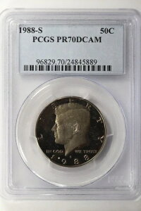1988-S �P�l�f�B �v���[�t �n�[�t�_���[ PCGS PR70 DCAM �f�B�[�v�J���I 50�Z���g