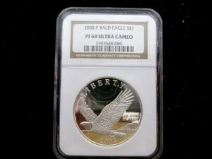 2008-P �n�N�g�E���V S$1 - NGC�O���[�h PF 69 �E���g���J���I - .90 �V���o�[�BUSBSR001