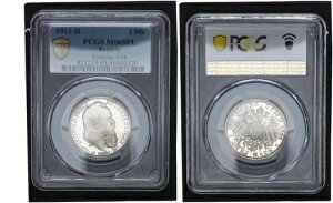 �o�C�G���� 2�}�[�N 1911 D ���C�g�|���h - ���� PCGS MS65PL 104547