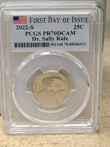 2022�N S Clad Dr Sally Ride �N�H�[�^�[�v���[�t PR70 DCAM PCGS ���s����