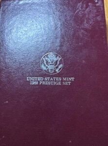 1988-S プレステージ プルーフ セット(OGP 付きプルーフ シルバー ドル記念品付き)
