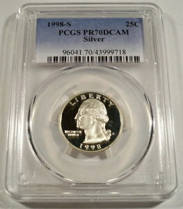 1998-S 25Zg Vo[ PCGS PR70DCAM Vg NH[^[fB[vJI PR 70 DC