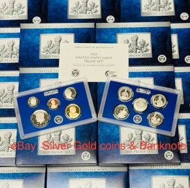 2025年アメリカ合衆国造幣局発行プルーフコイン10枚セット。#C1627