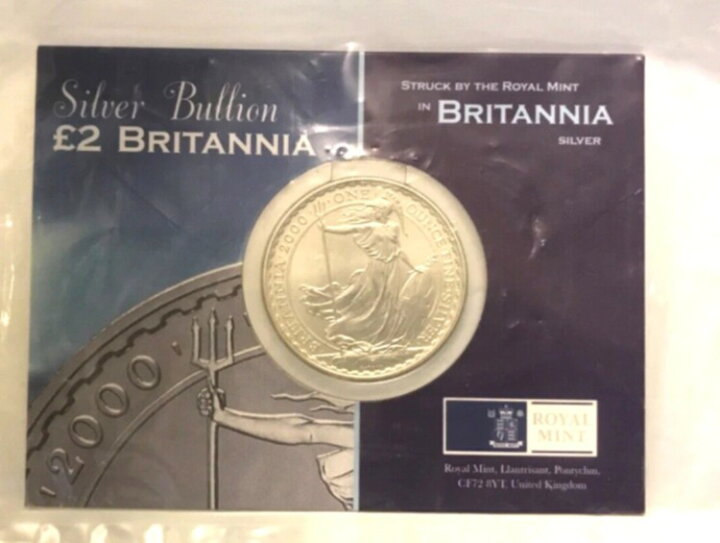 楽天市場】モニックス 英国 2000年 1オンス ブリタニア銀貨 プルーフ 