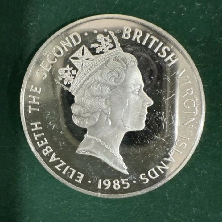 楽天市場】1985年 プルーフ 英領ヴァージン諸島 20ドル銀貨 金貨 