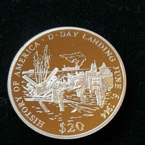 2001�N D-Day ���x���A���a���㗤�v���[�t .999 ��� 20 �h�� �J�v�Z�� COA �t��