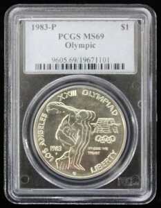 1983-P AJO 1h IsbNLO - PCGS MS69