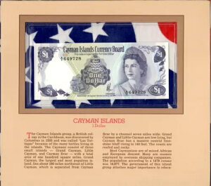 最も貴重な紙幣 ケイマン諸島 1985年 1ドル UNC P-5a A/3 649728 ジョンソン