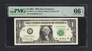 AJAM~1h 2001N Fr#1927-L* (L* ubN) UNC O[h 66