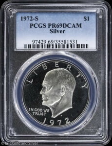 1972-S 1h v[t AC[n[uACNv PCGS PR 69 DCAM