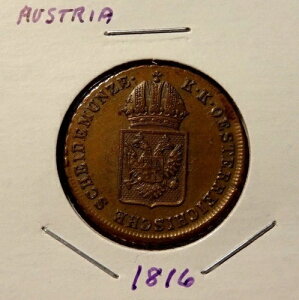 1816 A AUSTRIAN EIN KREUZER ���E�R�C�� �I�[�X�g���A