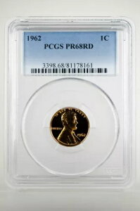 PR68RD 1962N bh J[ yj[ PCGS O[h 1Zg v[tRC oeB US PR68 1Zg