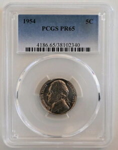 PR65 1954NWFt@[\jbP PCGSO[h US 5C v[t P-MINT EXACT RC1