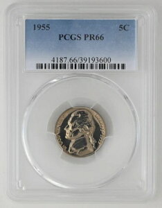 PR66 1955NWFt@[\jbP PCGSO[h US 5C v[t P-MINT EXACT RC1