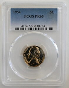 PR65 1954NWFt@[\jbP PCGSO[h US 5C v[t P-MINT EXACT RC1