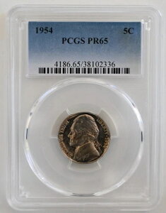 PR65 1954NWFt@[\jbP PCGSO[h US 5C v[t P-MINT EXACT RC1