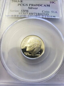 PCGSO[h̕čRC 2003-S 10Zg PR69 قڊ