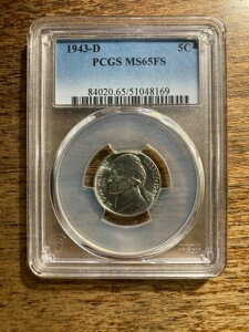1943-D WFt@[\ Vo[ EH[ jbP PCGS-MS-65FS tXebv 5FS