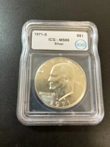 1971N AC[n[ h ICG MS-66 -  - Vo[ IKE - F - 1h