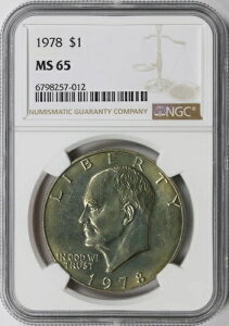 1978年 アイゼンハワー・ダラー 1ドル NGC MS65