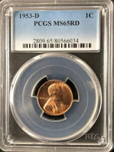 1953-D 1C RD J[EEB[g 1Zg PCGS MS65RD 80566034