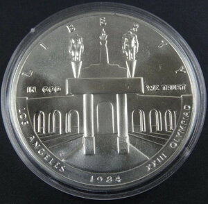 1984-P �I�����s�b�N �A���N �V���o�[ �h�� �č������ǋL�O 1 �h�� �J�v�Z���̂� BU