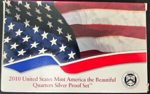 2010年 アメリカ・ザ・ビューティフル クォーター シルバー プルーフセット 米国造幣局 OGP COA付き