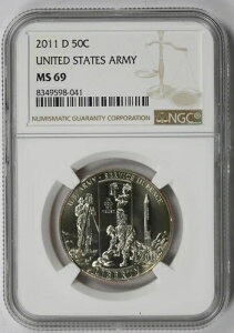 2011-D AJRLOn[th 50Zg MS 69 NGC