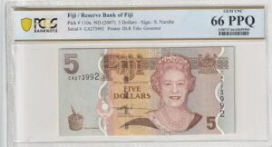 �t�B�W�[ 2007�N 5�h�� PCGS�F�莆�� UNC 66 PPQ �s�b�N110a