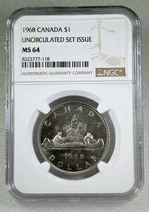 1968N 1h Ji_ {[W[ h NGC MS 64 ʃZbgsRC