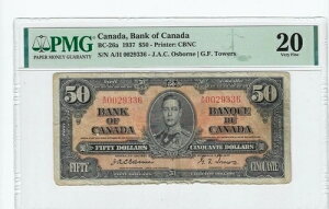 1937 BOC BC-26a�A$50 Osb/Tow SN: AH 0029336 PMG VF-20