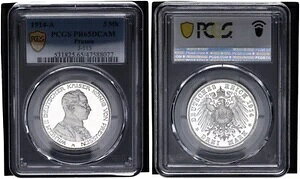 vCZ 3}[N 1914-A Bw2  p PCGS PR65DCAM Pf 118419