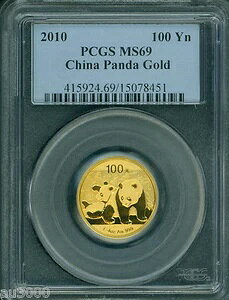 2010 �S�[���h�p���_ 100-Y 1/4�I���X PCGS MS69 MS-69 ���� 100Y 100-Yn 100 �� !!!!