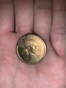 2000 D サカガウィア 1ドル硬貨 米国リバティ ゴールドカラー 流通