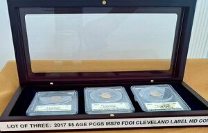 3ZbgF2017N 5h S[hC[O PCGS MS70 FDOI g[}XEN[uh̃TC