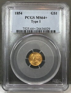 1854N AJ G$1  ~ ^Cv1 ~ PCGS MS64+ ~ vXO[h