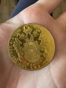 フランコ・イオス・イドゥ・ガ・アヴストリアエ・インペラトール 13.9 GR 1915 金貨