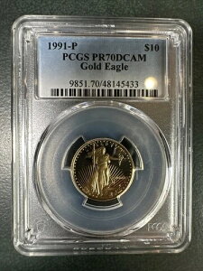 1991-P 10hC[O PCGS PR70DCAM ? p[tFNgv[t 1/4IX ? fB[vJI