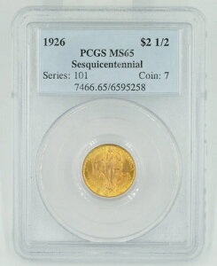 1926N PCGS MS65 2.5h  150NLO f炵O V~Ȃ