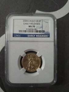 2008 G$10 1/4�I���X �S�[���h �A�����J���C�[�O�� MS70 NGC 3136936-081 �A�[���[�����[�X