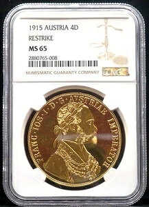 1915N I[XgA 4hDJbg 0.4438IX  RESTRIKE NGC MS65