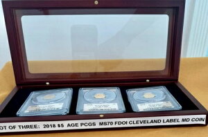 3���Z�b�g�F2018�N 5�h�� �S�[���h�C�[�O�� PCGS MS70 FDOI �g�[�}�X�E�N���[�u�����h�̃T�C������