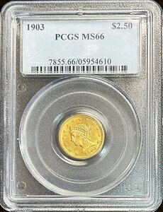 1903N  AJ $2.5 oeBwbhNH[^[C[ORC PCGS ~g Xe[g 66